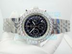 Copy Breitling Avenger Black Chrono Stainless Steel Case Diamond Bezel Timepiece